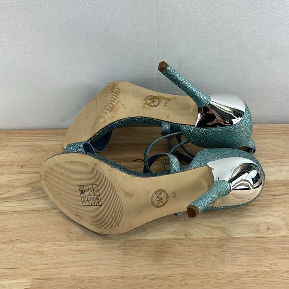 Michael Kors Astrid Stiletto Dress Heels -Two Tone Navy- Size 9M-NWOB - Picture 5 of 6